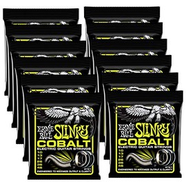 12 PACK Ernie Ball Cobalt P02721 Regular Slinky Electric Guitar Strings