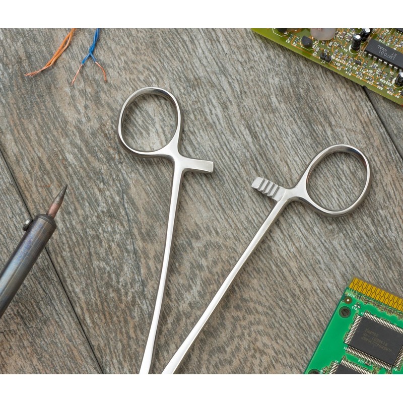 SE 9-1/2" Self-Locking Sponge Forceps - 525SF