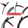 Velcro Cable Ties 300 x 20 Black / Red Velcro