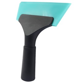 PHITUODA Small Squeegee 5 inch Rubber Window Tint Windshield Scraper, Non-Slip Handle Glass Cleaner for Car Glass Mirror Shower Door/Bathroom Cleaning(Light Blue, 1 Pack)
