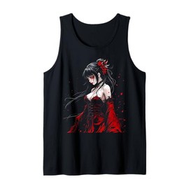 Horror Anime Manga Tee I Gothic Outfit I Japanese Chibi Girl Tank Top