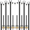 AILBTON 6 Pack 10Ft String Light Poles,Light Poles for Outside