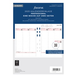 Filofax A5 Professional 1 Week on 2 Pages (German) 2025