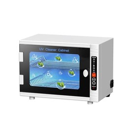 UV Light Nail Tool Cleaning Machine 12L High Capacity UV Cleaning Cabinet Salon Tools Cleaning Box with Timer Setting