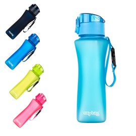 OXYBAG OXY TWiST 550 ml Children's Drinking Bottle, BPA-Free & Tritan, Leak-proof & Dishwasher Safe, with Filter for Fruits, School, Sports & Leisure