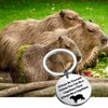 FEELMEM Capybara Keychain Animal Lover Gifts Always Be Yourself Unless