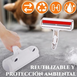 Quitapelos y Rodillos para Mascotas,Removedor de Pelo Reutilizable para Perros y Gatos,Lavable Cepillo de Perros Gato, Cepillo Quita Pelos Mascotas para Alfombras, Ropa,Sofás (blanco)