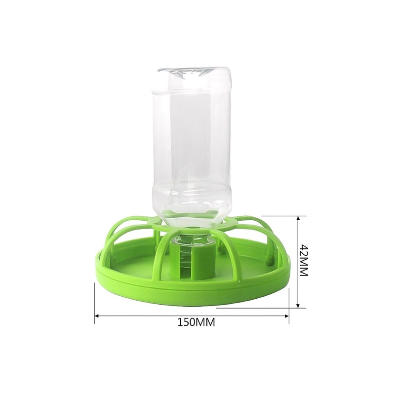 ZONADAH Automatic Reptile Feeder Tortoises Dispenser with Bottle Feeding Dish