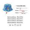Malaxlx Kids Bucket Sun Hat Cute Shark Blue Print Summer