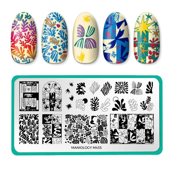 Maniology Arts Henri Matisse Nail Stamping Plate, Modern Geometric Abstract