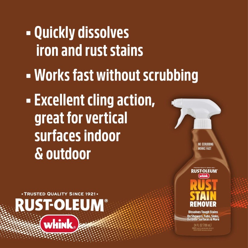 Rust-Oleum Whink Rust Stain Remover | Heavy-Duty Iron Stain Remover