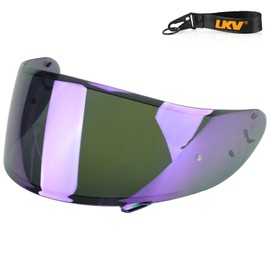 LKV RF-1200 RF 1200 Visor Replacement - CWR-1 Motocycle Helmet Visor UV Protection Face Shield Compatible With RF-1200 CWR-1 X14 Z7 X-Spirit (Chrome Purple)