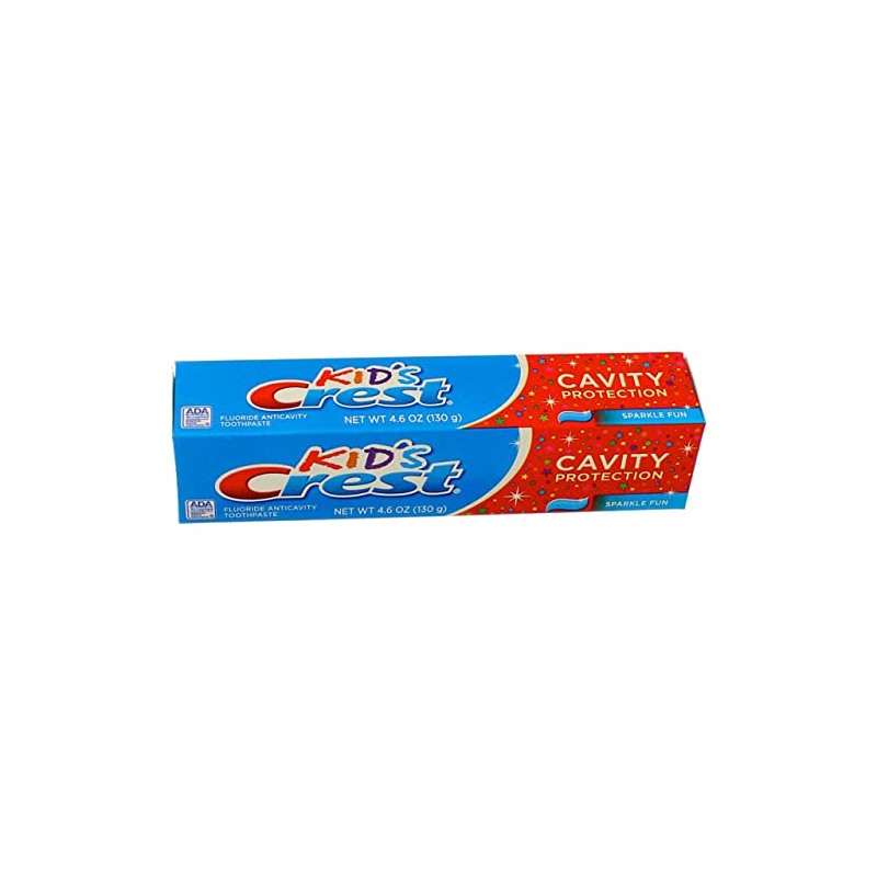 Crest Kids Tube Size Sparkle Fun Cavity Protection Toothpaste, 4.6