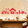 Large Christmas Nativity Scene Wall Stickers Unto Us a Child