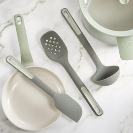 BergHOFF Balance 3Pc Nonstick Nylon Utensils Set, Long Handle with Hanging Loop, Heat-resistant, Recycled Material