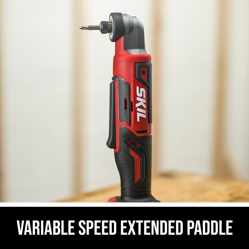 SKIL 12V Brushless Cordless 1/4-Inch Hex Right Angle Impact Driver