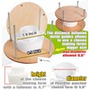 Wooden cheese press diameter 11.2 in and 1 cheese making