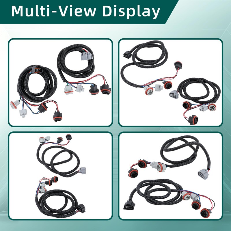 AUTOKAY 16531401 2Pcs Tail Light Wiring Harness Left Driver and