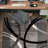 Rugshop Modern Wavy Circles Design Area Rug 4' x 6'