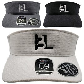 Sports Visor for Men and Women, Adjustable and Lightweight - Colour: Gray