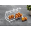 Portable 12 EGG TRAY -Egg Holder Egg Container, Lid Prevents