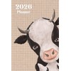 Cute Cow 2026 Planner Weekly and Monthly: Minimalist Calendar Organizers,