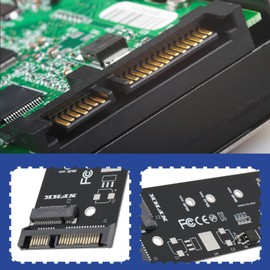 EMSea 1 x M.2 SATA Adapter Raiser B+M Key M.2 NGFF SSD to 2.5 SATA3 Adapter Card M.2 to SATA Adapter for 2242 2260 2280 M.2 NGFF SSD