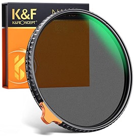 K&F Concept 72mm 1/4 Black-Mist & Variable ND2-32 Filters, Multi-functional Black Diffusion Adjustable ND 2-in-1 Filters Neutral Density for DSLR Lens