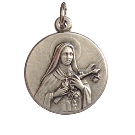 I G J Saint Therese of Lisieux (Jesus Child and of the Holy Face) Silver Medal - The Patron Saints Medals