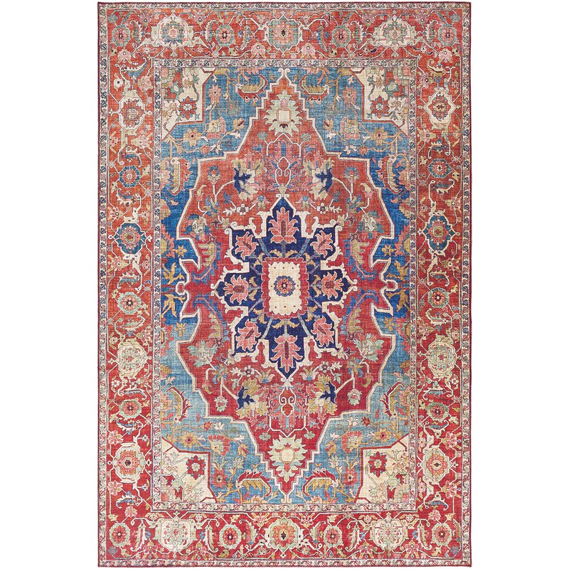 Artistic Weavers Lyyti Area Rug, 7'6" x 9'6", Bright Red/Blue
