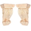 4 inch-W 2.4 inch-D 7 inch-H Wood Carved Corbels, Tchosuz