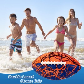 Jasonwell Pool Beach Water Football - Waterproof Football Strong Grip Fun Water Toys Games for Swimming Pool Beach Lake Park Backyard Outdoor Play for Kids Children Teens Adults Family
