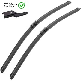 AUTOBOO 25"+22" Windshield Wipers with 15" Rear Wiper Blade Replacement for Volkswagen VW Tiguan 2018 2019 2020 2021 2022 -Original Factory Quality (Pack of 3)