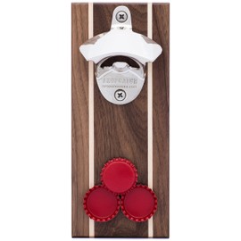 DropCatch Magnetic Wall Mounted Bottle Opener & Cap Catcher - 40 Caps