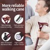 ispuoocti Folding Cane, Smart Alarm Foldable Cane with Light, Fashion