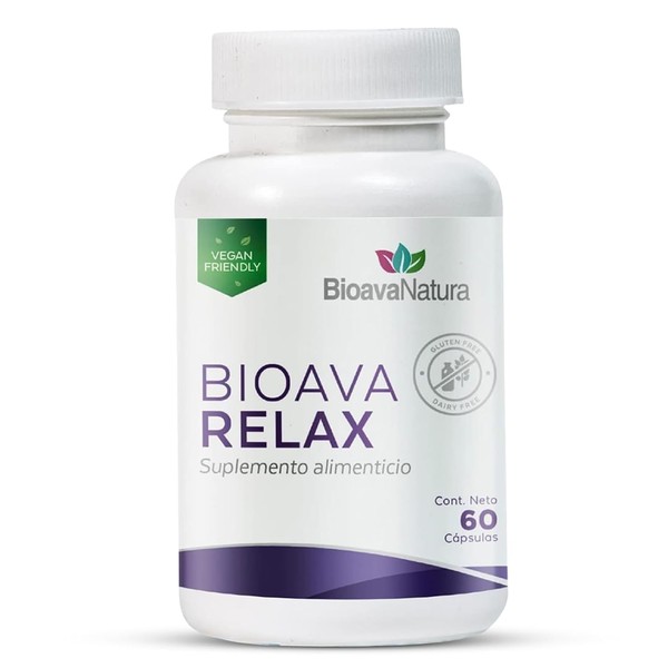 BIOAVA RELAX Suplemento Natural para Dormir con Melatonina, Magnesio, GABA