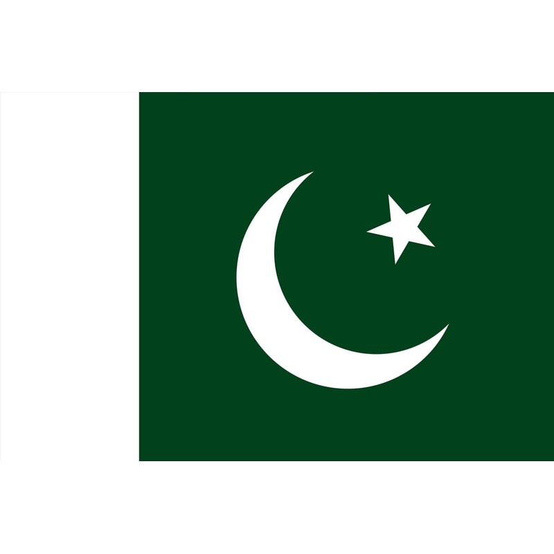 Pakistan Flag 5x3 ft – Outdoor/Indoor Polyester Flag with Brass