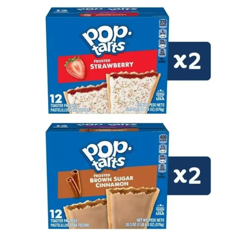 Pop-Tarts Variety Pack Instant Breakfast Toaster Pastries, 81.2 oz, 48