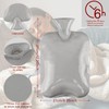 Tetnsk Hot Water Bottle with Cover, 2L Classic Rubber Hot