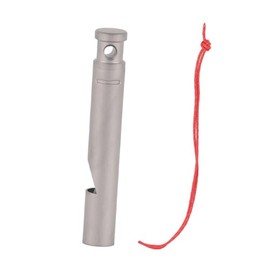 Abaodam Silbato De Titanio Portátil Silbato De Emergencia Potente con Cordón para Camping y Senderismo para Exteriores