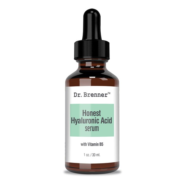 1 oz. Hyaluronic Acid Serum For Skin, Made with 100% Pure Hyaluronic Acid, Plumping, Anti-Aging, Hydrating, Moisturizing HA Serum With Vitamin B5 by Dr. Brenner
