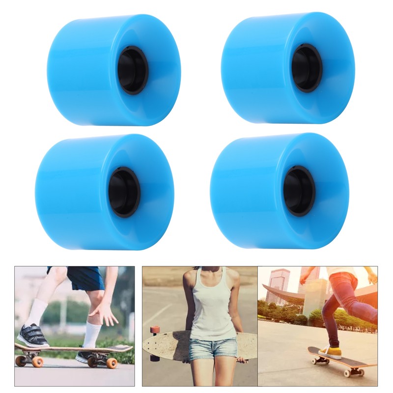 PUENTE 4pcs 60x45mm Skateboard Wheels 78A Longboard Cruiser Wheels Replacement