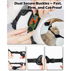 Luxelle 2 Pack Escape-Proof Cat Harness and Leash Set for Walking – Adjustable No Pull Soft Vest with Easy-Wear Buckle, Reflective Straps, Breathable Mesh – Outdoor Travel Harness for Cats & Kittens