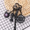 Sinbana Gym Keychain, Black Dumbbell Kettlebell Barbell Plate Charsm Gym