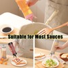 Qiuhome Condiment Squeeze Bottles Sauces Ketchup Bottles Squeeze Bottles Liquids,
