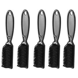 Binxind 5X Fade Brush Comb Scissors Cleaning Brush Barber Shop Skin Fade Vintage Oil Shape Carving Cleaning Brush