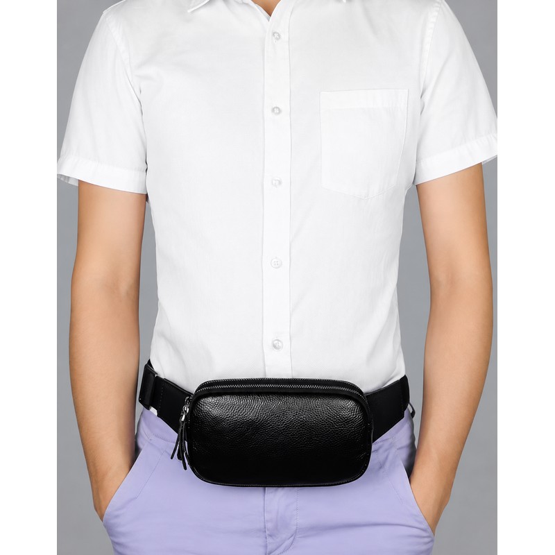 Leather Waist Pack for Outdoor Travel and Daily Carry –