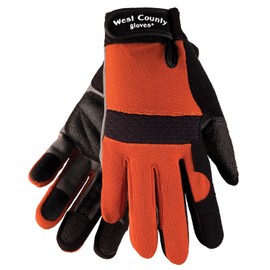 West Chester Protective Gear 047B/XXL Men's Landscape Gloves – XX-Large, Brick, Work Gloves w/Neoprene Knuckle, Anti-Slip Palms, Reinforced Thumb & Fingertips