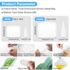 Reusable Silicone Storage Bags, 2 PCS Stand Up Food Grade
