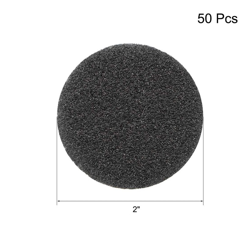 TOP-VIGOR 50Pcs 50mm Wet and Dry Sanding Discs, 60 Grit
